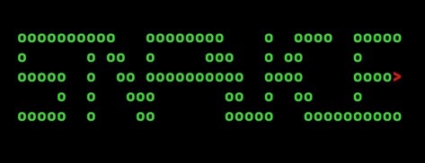 Drawing of the word Snake in Snake game